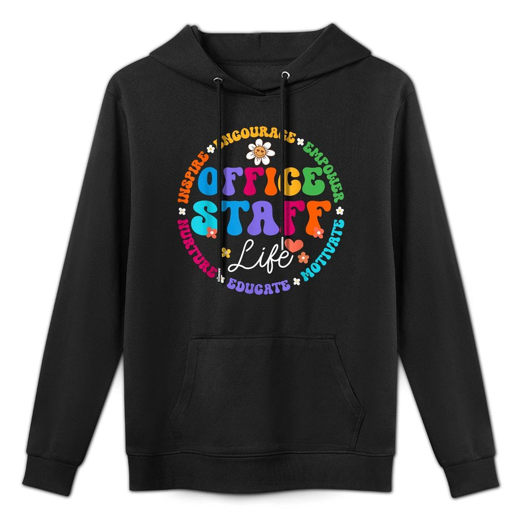 School Secretary Admin Appreciation Front Office Staff Life Relaxed Fit Hoodie