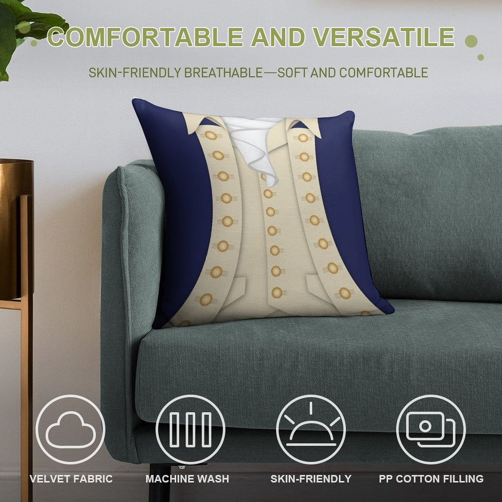 Alexander Hamilton Soft Bedroom Essential Throw Pillow
