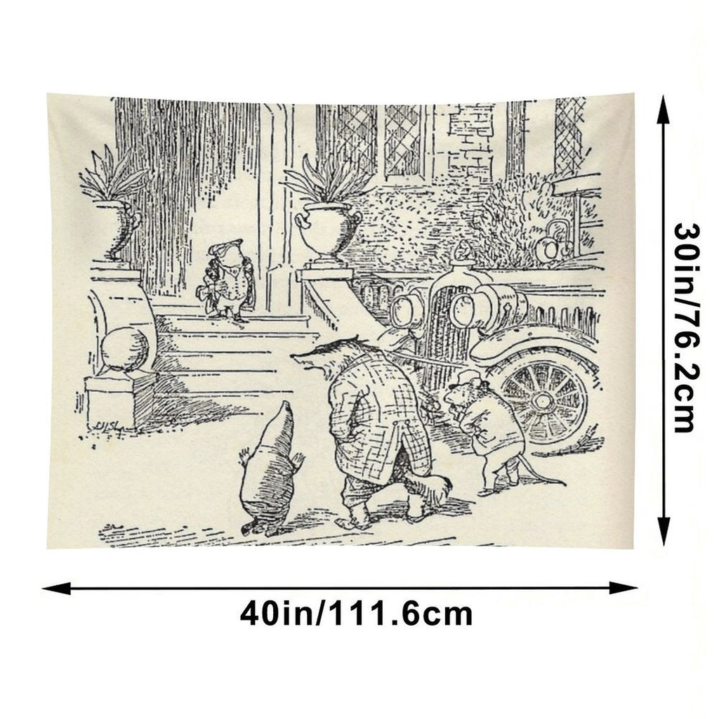 Arriving at Toad Hall Tapestry