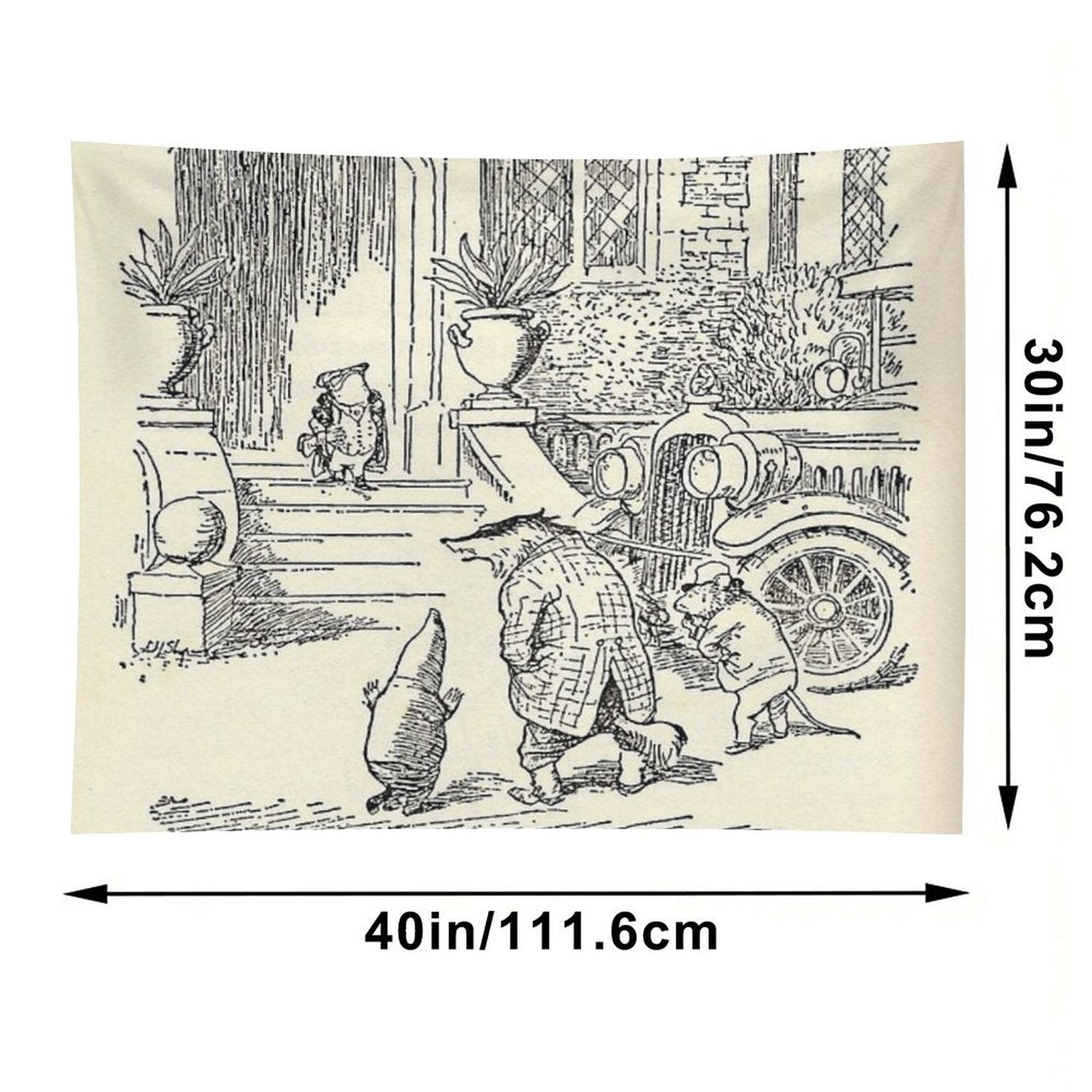 Arriving at Toad Hall Tapestry
