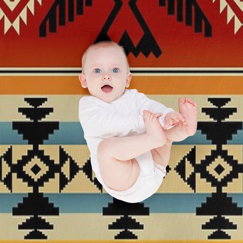 Thunderbird  Native American Pattern All-season Throw Blanket