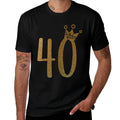 Gold 40th Birthday Birthday Girl  Wrinkle-resistant T-Shirt