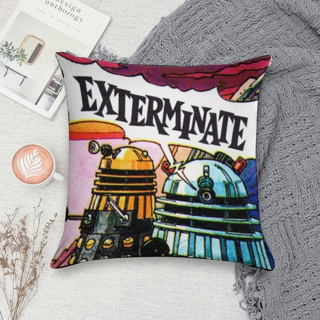 EXTERMINATE! Soft Bedroom Essential Throw Pillow
